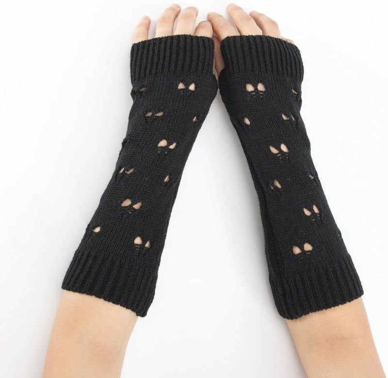BXCNCKD Grunge Glove Accessories Fairy grunge clothes Crochet aesthetic arm warmer Goblincore accessories - Image 3